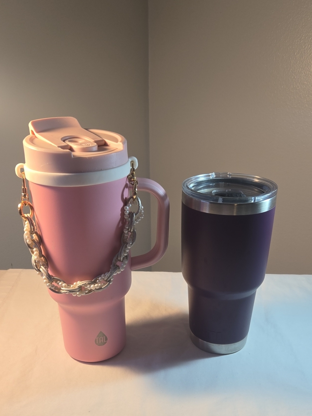 Pink And Purple Insulated Mugs